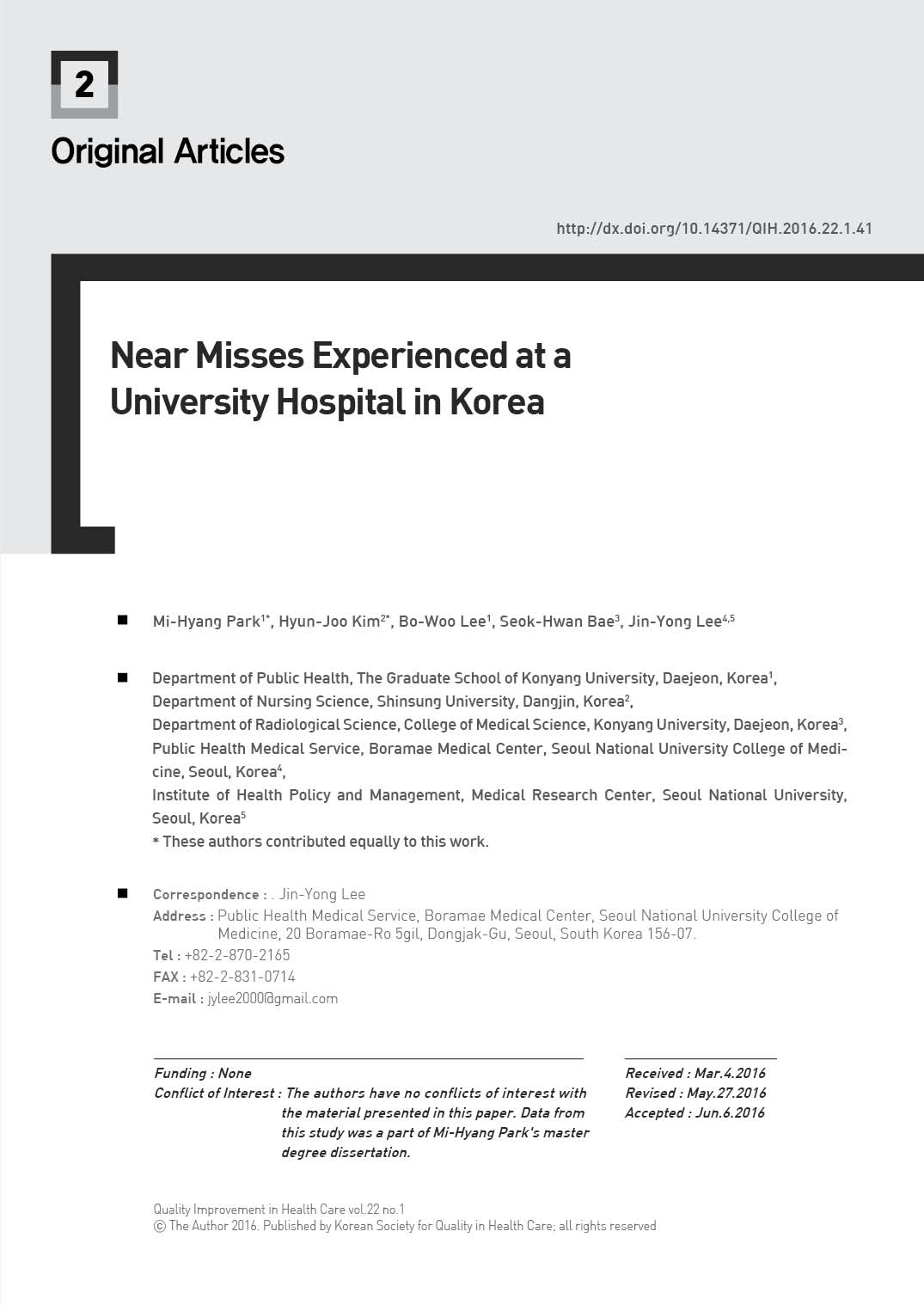 Near Misses Experienced at a University Hospital in Korea.jpg